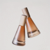 1pc 15ml Brown Wooden Frosted Glass Refillable Perfume Spray Bottle