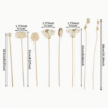 8pcs Lotus Unscented Wicker Diffuser Stick Set