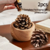 Screenshot 2025-10-15 at 11.06.35 2pcs Sandalwood Essential Oil Diffuser Set with Pinecone Design and Replacement Refills