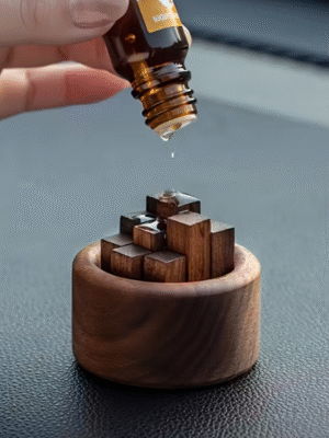 1 Set Wooden Block Style Aroma Diffuser