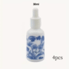 4pcs 30ml Blue and White Ceramic Printed Glass Dropper Bottles