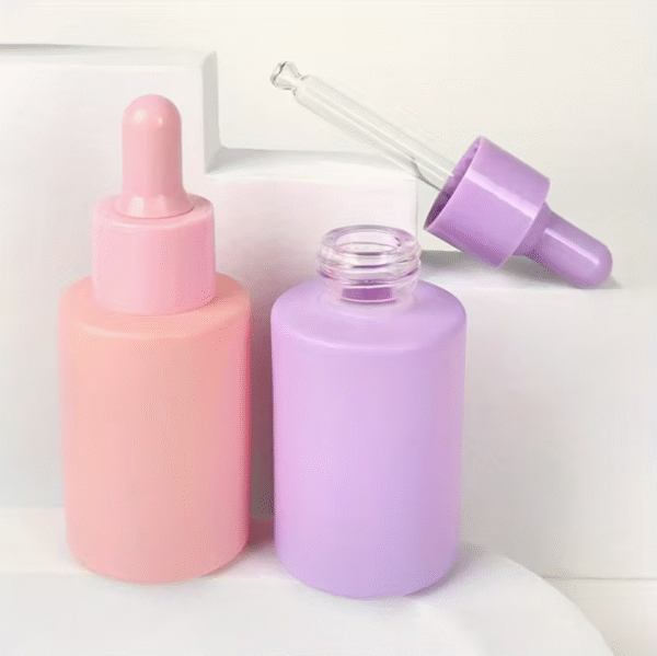 3pcs 30ml Pastel Glass Dropper Bottles