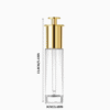 11 pcs 30ml Transparent Glass Pressed Dropper Bottles